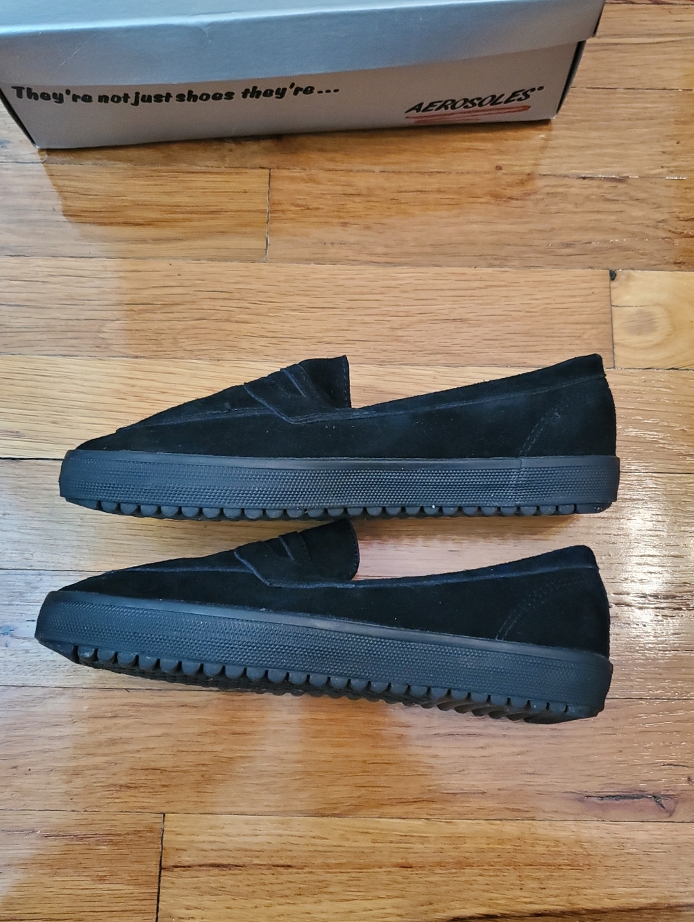 Aerosoles Women’s Black Suede Loafers Size 8 - Picture 6 of 8